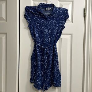Blue and White polka dot dress from H&M size 4